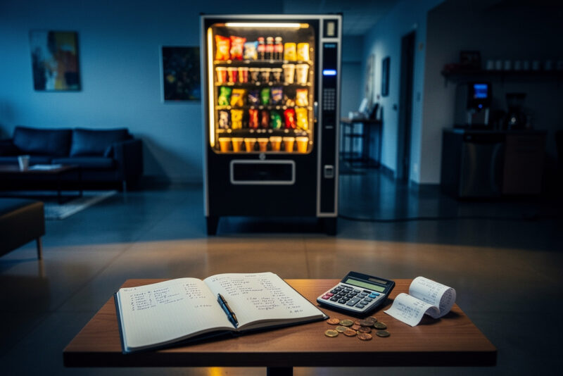 Combien rapporte vraiment un distributeur automatique par mois ?